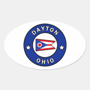 Dayton Ohio Oval Sticker