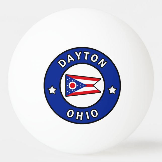 Dayton Ohio Ping Pong Ball (Front)