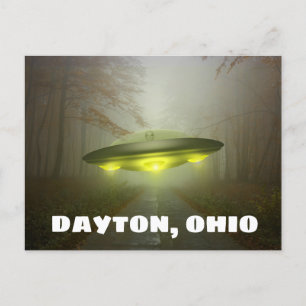DAYTON OHIO SPACESHIP UFO ART Cartes postales