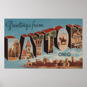 Dayton, OhioLarge Letter ScenesDayton, OH Poster