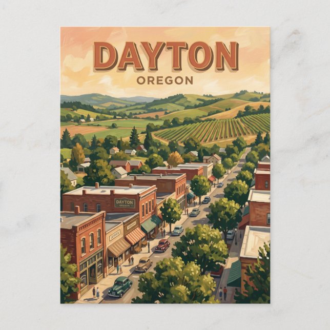 Dayton Oregon Postcard (Front)