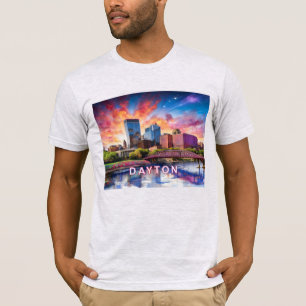 Dayton Skyline Graffiti Art  T-Shirt