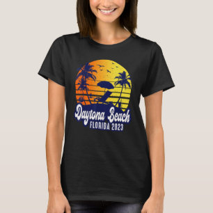 Daytona Beach 2023 Florida Sunset Beach Retro T-Shirt
