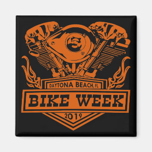 Daytona Beach Bike Week 2019 Engine 2 Magnet