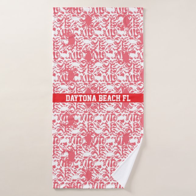 Daytona Beach FL Custom (Serviette de bain)