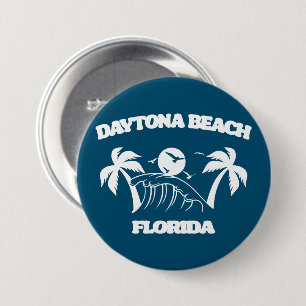 Daytona Beach Florida 3 Inch Round Button
