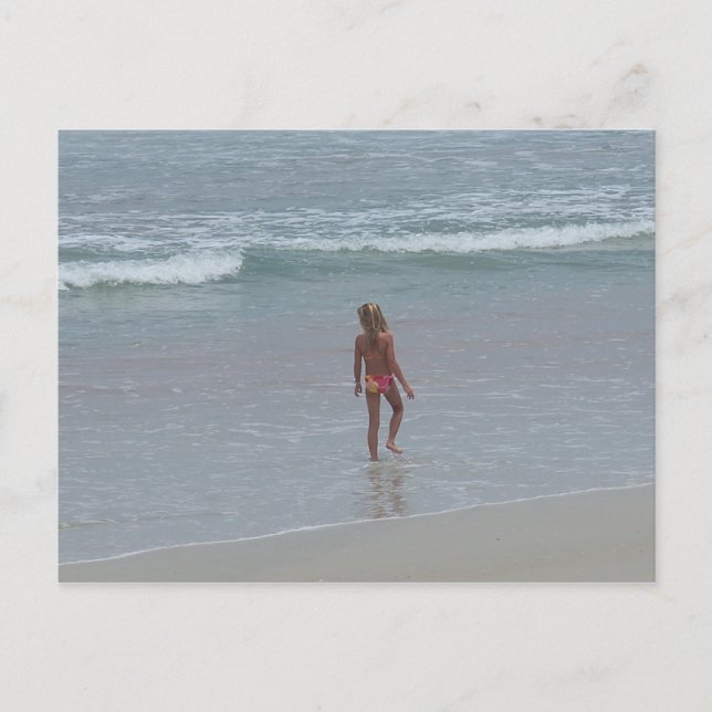 Daytona Beach Florida Bikini Girl Post card FL (Front)