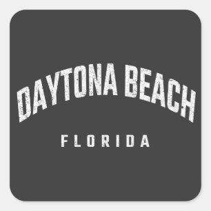 Daytona Beach Florida FL Square Sticker