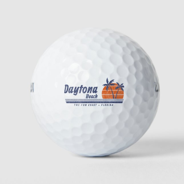 Daytona Beach Florida Fun Coast Golf Balls (Front)