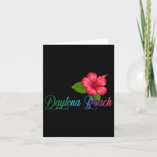 Daytona Beach Florida Hibiscus Flower Card