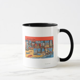 Daytona Beach, Florida - Large Letter Scenes Mug