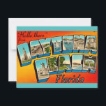 Daytona Beach Florida Postcard<br><div class="desc">Such a great retro postcard for Daytona Beach,  Florida repurposed!</div>