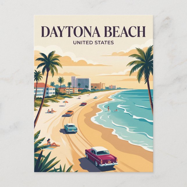 Daytona Beach Florida Postcard (Front)