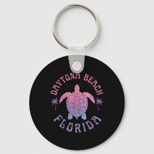 Daytona Beach Florida Sea Turtle Summer Vacation Keychain