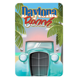 Daytona Beach, Florida USA vintage travel poster Magnet