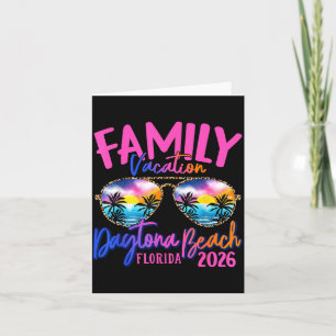 Daytona Beach Florida Vacation 2026 Matching Famil Card
