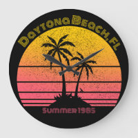 Daytona Beach Retro Sunset Palms
