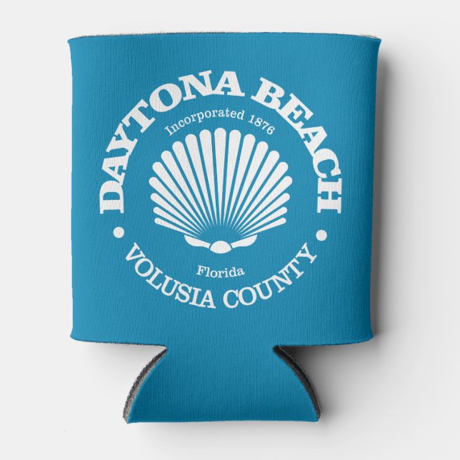 Daytona Beach (seashell) Can Cooler (Front)