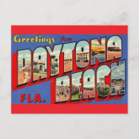 Daytona Beach Vintage Postcard