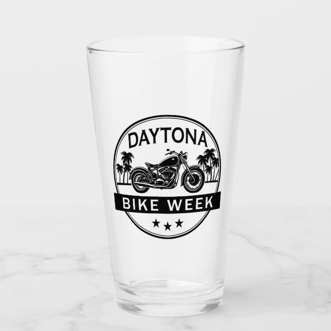Daytona Bike Week Motorbike Glass (Front)
