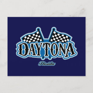 Daytona Flagged Postcard