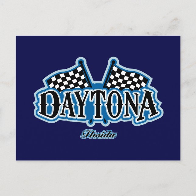 Daytona Flagged Postcard (Front)