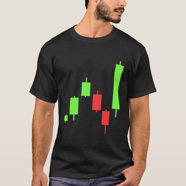 Daytrading Stock Markets Candlestick For Traders T-Shirt (Front)