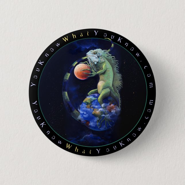 Daze of the Iguana 2 Inch Round Button (Front)