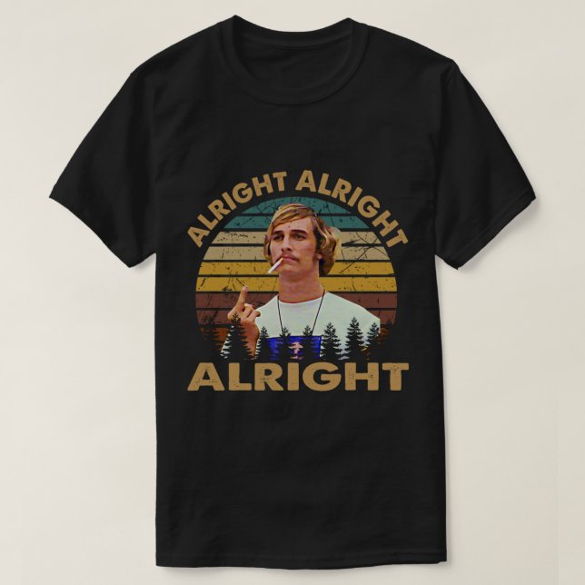 Dazed and confused retro vintage alright   T-Shirt (Design Front)