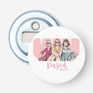 Dazed and Engaged Design Retro Women Bachelorette Bottle Opener