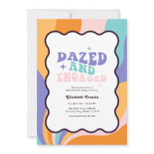 Dazed and Engaged Retro Y2K Bachelorette Party