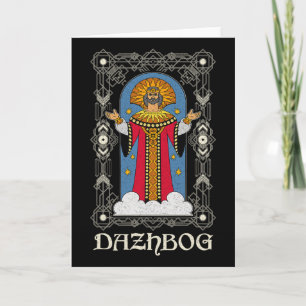 Dazhbog Ancient Mythological Slavic Paganism Russi Card