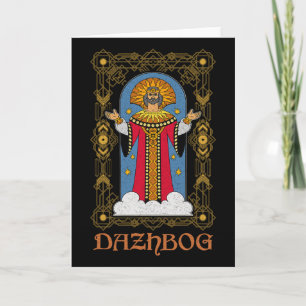 Dazhbog Ancient Mythological Slavic Paganism Russi Card