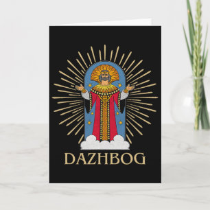 Dazhbog Ancient Mythological Slavic Paganism Russi Card