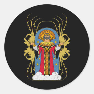 Dazhbog Ancient Mythological Slavic Paganism Russi Classic Round Sticker