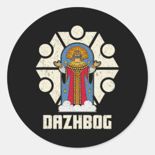 Dazhbog Ancient Mythological Slavic Paganism Russi Classic Round Sticker