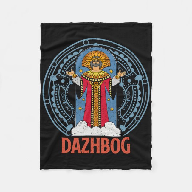 Dazhbog Ancient Mythological Slavic Paganism Russi Fleece Blanket (Front)