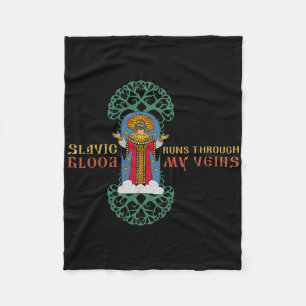Dazhbog Ancient Mythological Slavic Paganism Russi Fleece Blanket