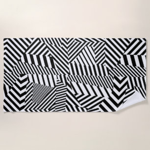 Dazzle Camouflage Beach Towel