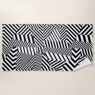Dazzle Camouflage Beach Towel