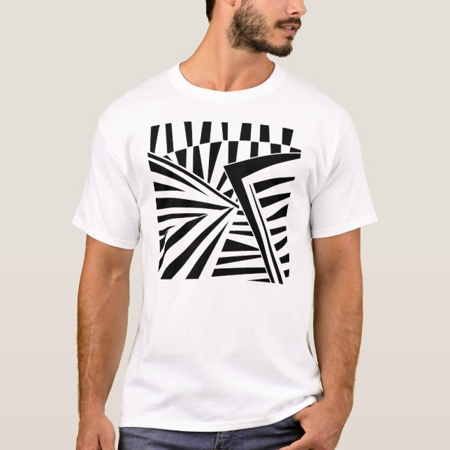 dazzle camouflage(black) T-Shirt (Front)