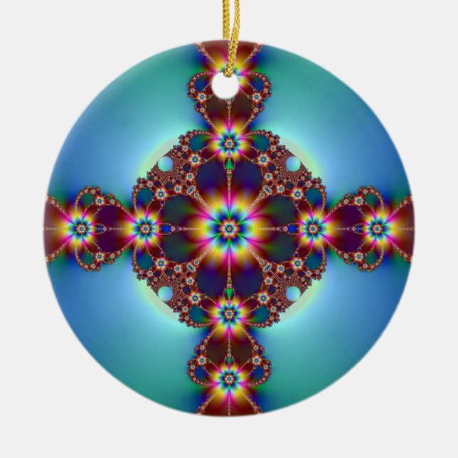 Dazzle Ceramic Ornament (Front)