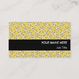 Dazzle Multi Yellow business card black stripe
