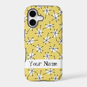 Dazzle Multi Yellow 'Name' iPhone case
