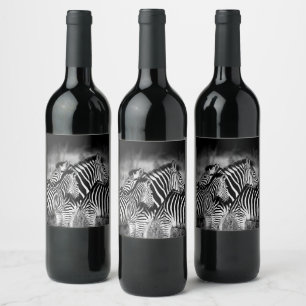 Dazzle of Zebra  Wine Label