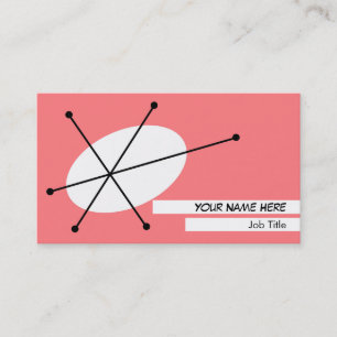 Dazzle Pink business card white back