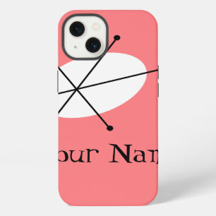 Dazzle Pink 'Name' iPad Mini case vertical