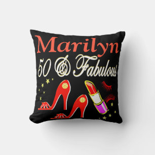 DAZZLING 50 & FABULOUS COUSSIN PERSONNALISÉ