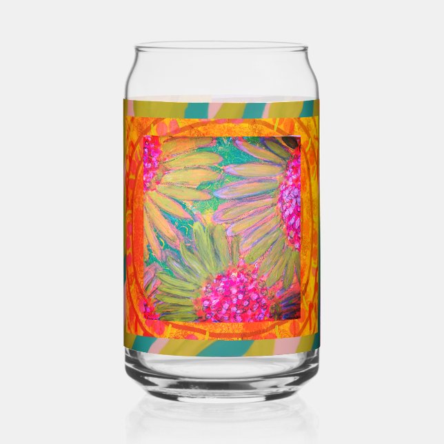 Dazzling Abstract Drinking Glass (Front)