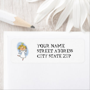 Dazzling Angel Return Address Label